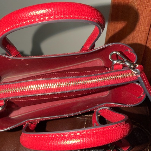‼️Kate Spade Margaux Red Leather Mini Satchel Crossbody Bag - Picture 12 of 13